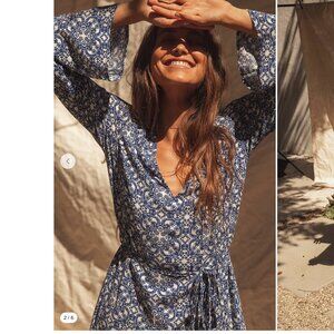 Mandala Daydream Blue Print Maxi Dress